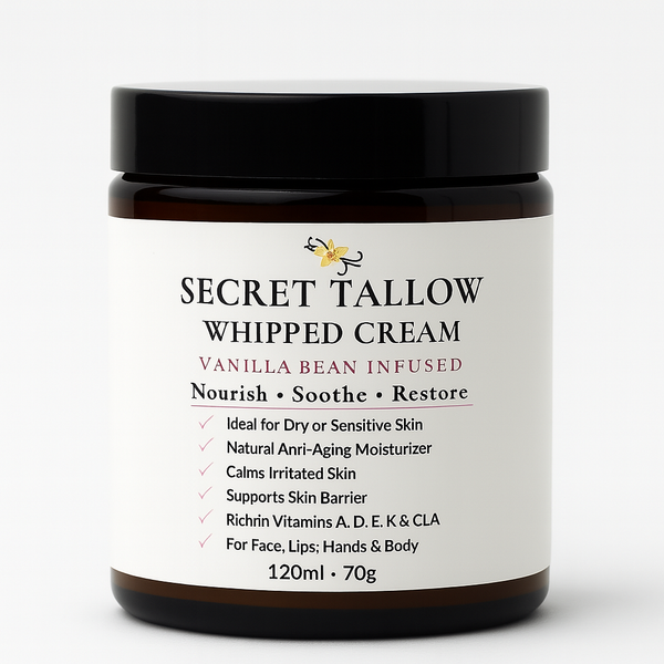 Secret Tallow Whipped Cream - Vanilla - 120ml (70g)