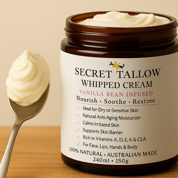 Secret Tallow Whipped Cream - Vanilla - 240ml (150g)