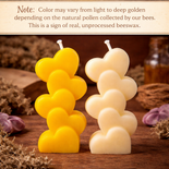 70g Heart Stack Beeswax Candle – 100% Natural