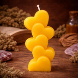70g Heart Stack Beeswax Candle – 100% Natural