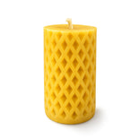 100g Diamond Pillar Beeswax Candle  – 100% Natural Australian