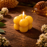 40g Small Bubble Cube Beeswax Candle Australia | Secret Honey